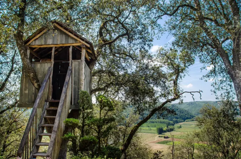 Treehouse with magnificent landscape view