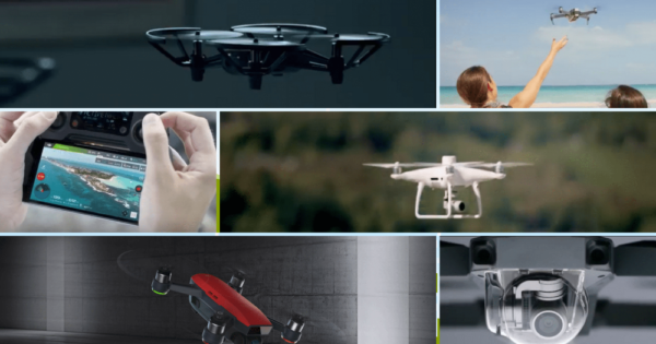 a collage showing different types of educational drones