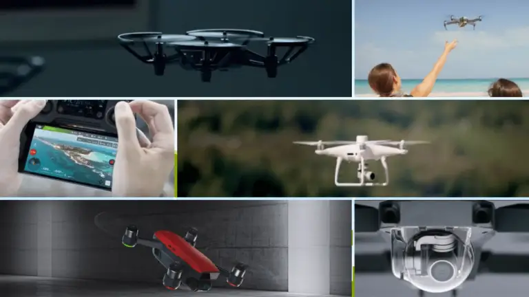 a collage showing different types of educational drones