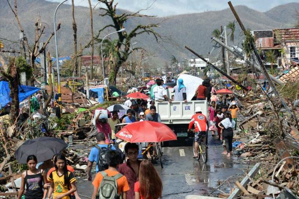 super typhoon Haiyan/Yolanda aftermath in Tacloban, Leyte