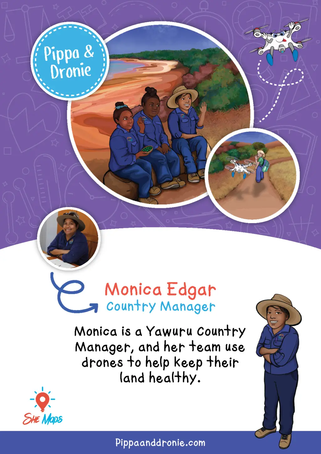 She Maps pippa & dronie a4 poster all web page 6