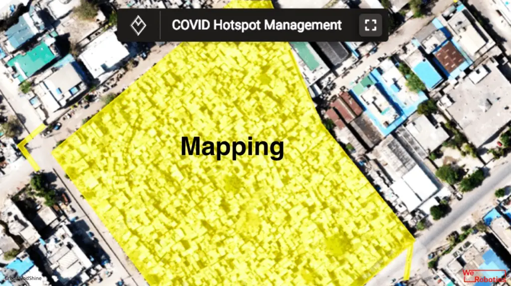 mapping photo still captured by a drone