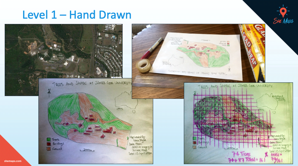mapping for kids Level 1 hand-drawn GIS map