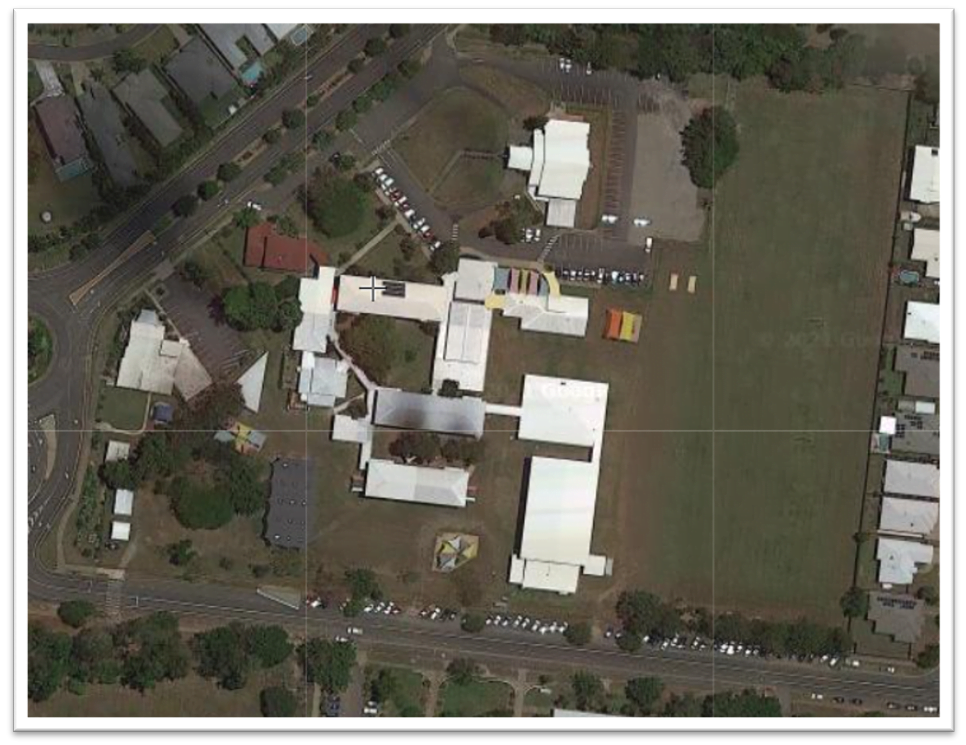 mapping for kids aerial photo of a school with less shade