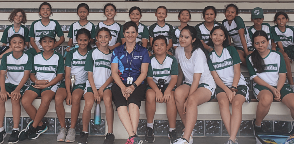 a group photo of a diverse STEM class with Dr Karen Joyce