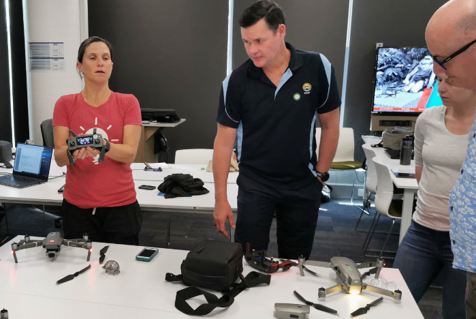 drone mapping with dr karen joyce at university of southern queensland, springfield campus