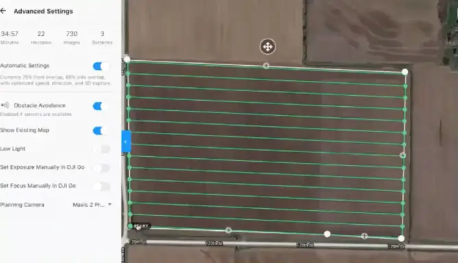 Teaching Agriculture with drones, Drone Deploy interface