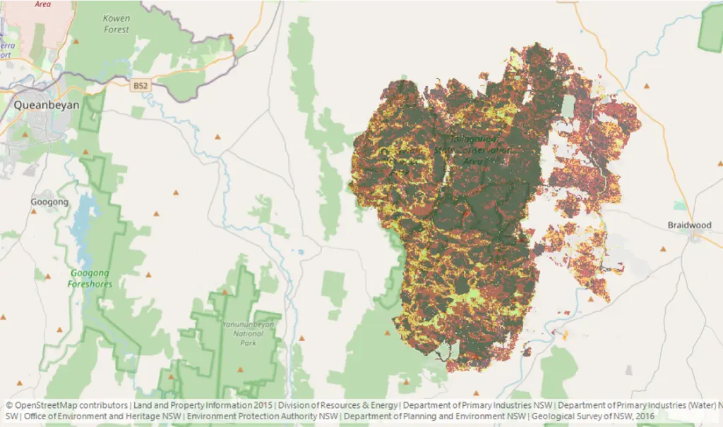 bushfires map she maps program
