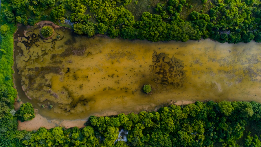 Drones for River Restoration aerial photo