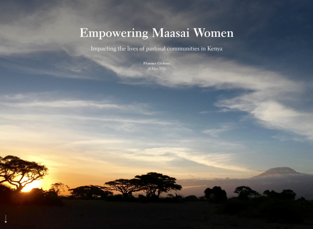 empowering maasai women esris storymaps