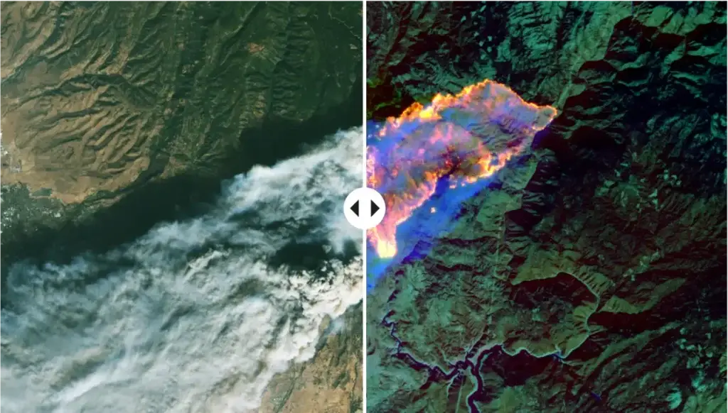 ArcGIS StoryMaps example swipe image esri storymaps