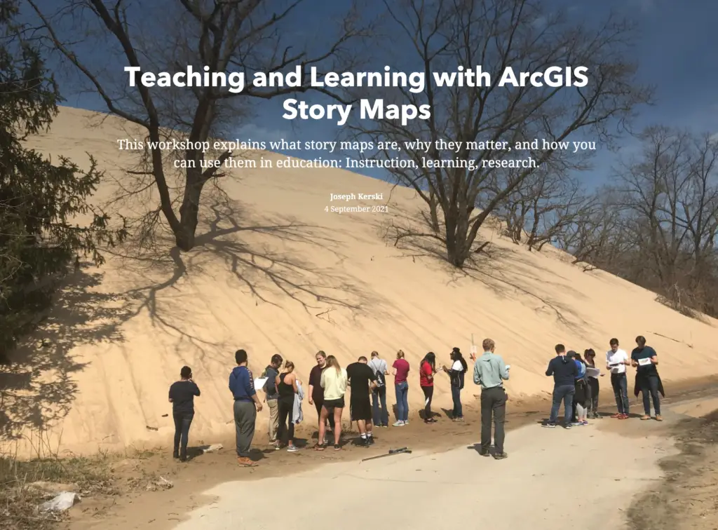 ArcGIS StoryMaps teaching and learning with arcgis story maps