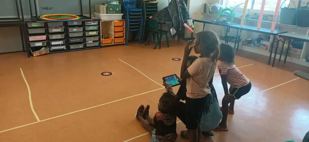 alerkarenge school learning to fly microdrones primary students