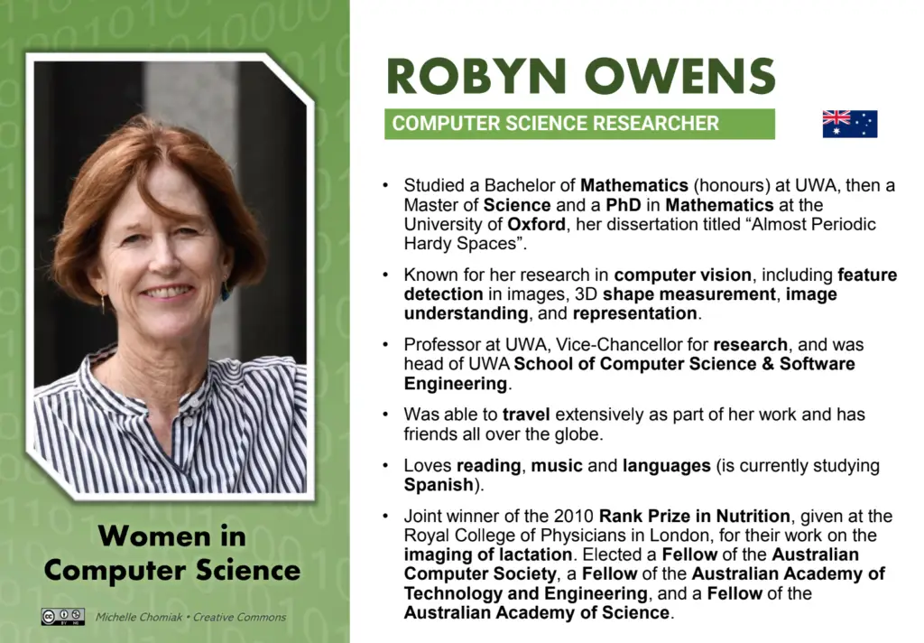Women Computer Science Robyn Owens - Computer Science Researcher