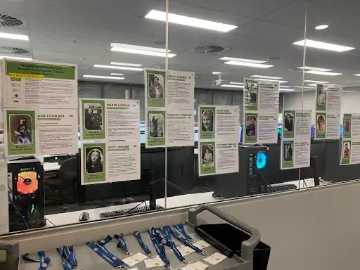 Women Computer Science posted on the wall