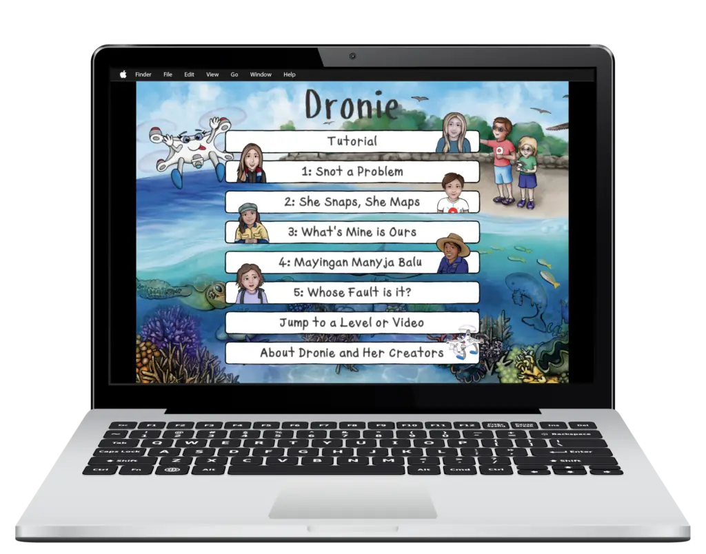 Pippa and Dronie web based game