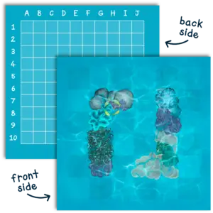 Pippa and Dronie image mat double sided