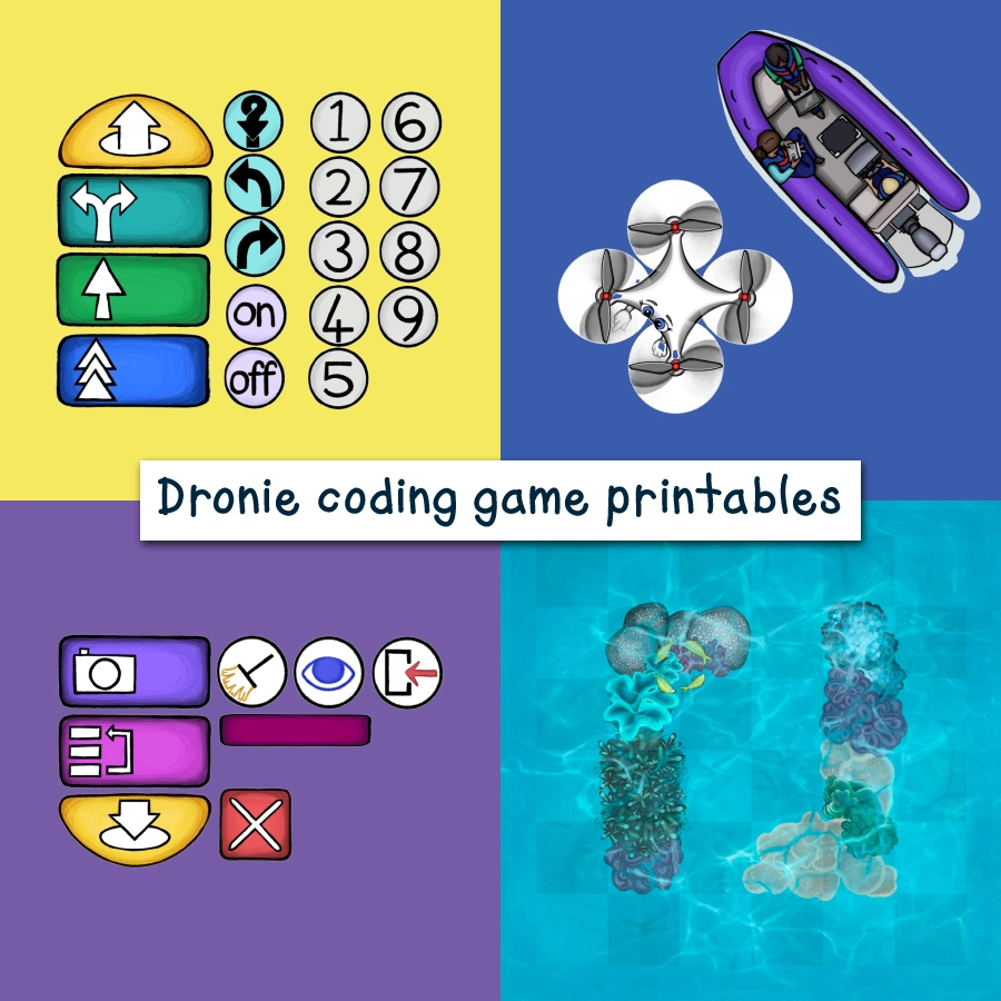 Pippa and Dronie game printables