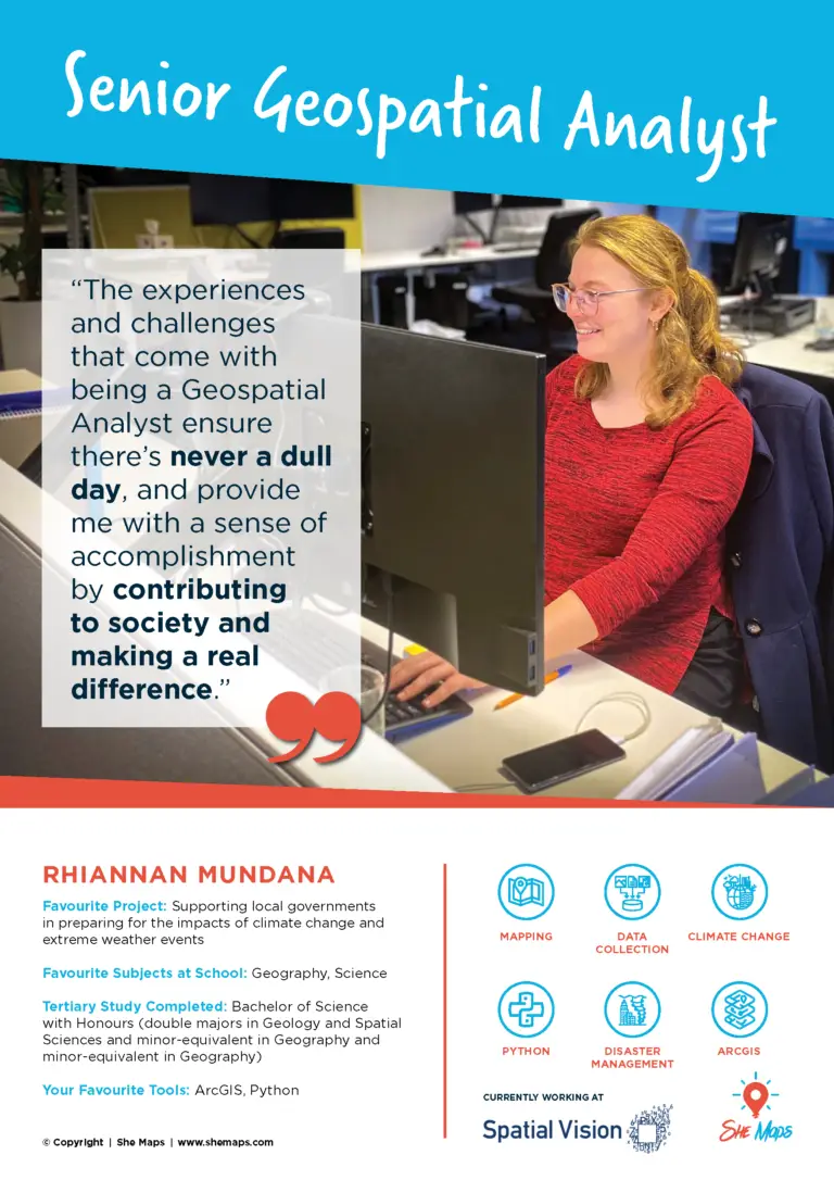 Drone Senior Geospatial Analyst Rhiannan Mundana