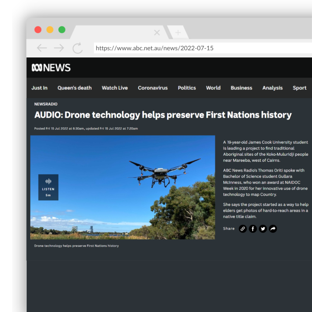 abc news radio july 15th, 2022 Drone technology helps preserve First Nations history