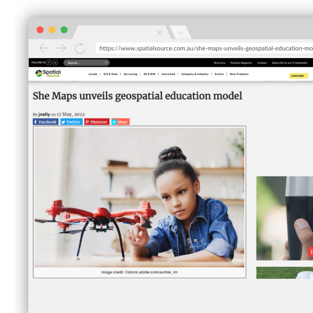 interface magazine (nz) may 9th, 2022 She Maps unveils geospatial education model