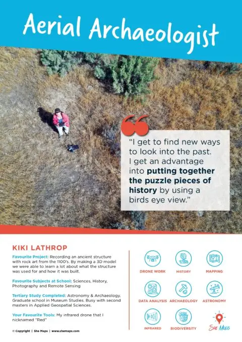 Drone Aerial Archeologist Kiki Lathrop