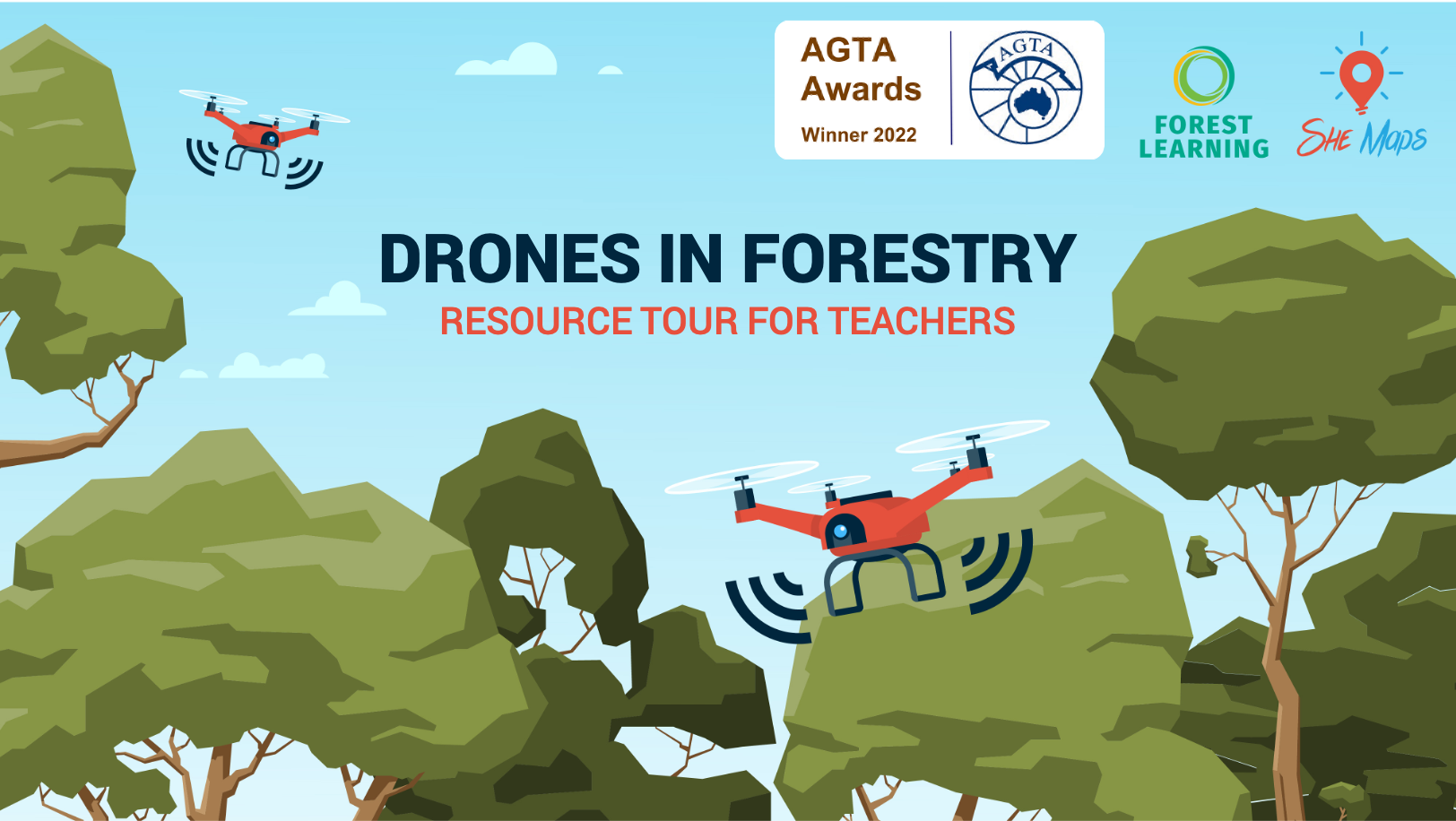 drones in forestry video thumbnail