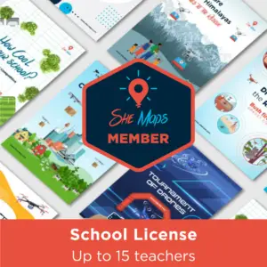 She Maps school license for 15 teachers