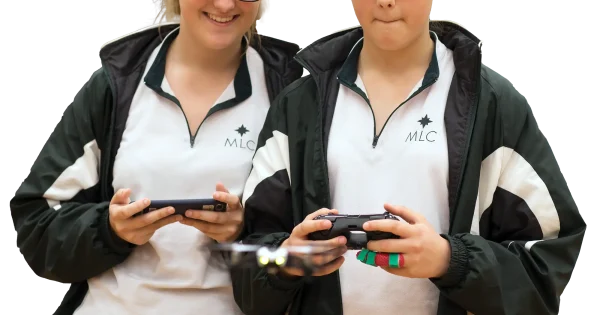Girls from MLC flying drones