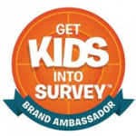 get kids into survey logo