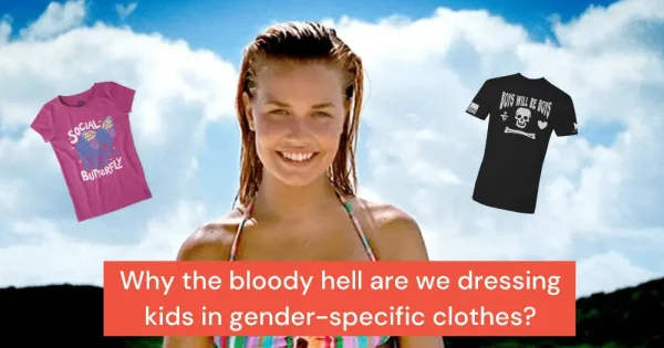 a woman in a bikini smiling into the camera