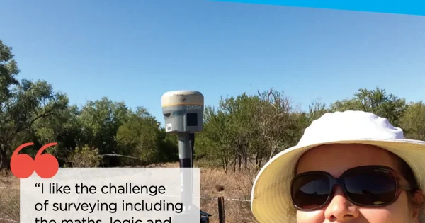 a banner photo displaying a direct quote from surveyor Jemma Picco